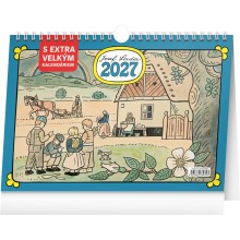 NOTIQUE Stolní kalendář Josef Lada s extra velkým kalendáriem 2027, 30 x 21 cm NOTIQUE Stolní kalendář Josef Lada s extra velkým kalendáriem 2027, 30 x 21 cm
