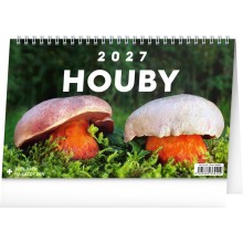 NOTIQUE Stolní kalendář Houby 2027, 23,1 x 14,5 cm NOTIQUE Stolní kalendář Houby 2027, 23,1 x 14,5 cm