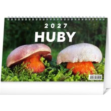 NOTIQUE Stolový kalendár Huby 2027, 23,1 x 14,5 cm NOTIQUE Stolový kalendár Huby 2027, 23,1 x 14,5 cm