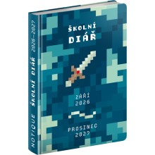 NOTIQUE Školní diář Gamer (září 2026 – prosinec 2027), 9,8 x 14,5 cm NOTIQUE Školní diář Gamer (září 2026 – prosinec 2027), 9,8 x 14,5 cm