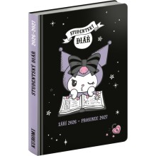 NOTIQUE Studentský diář Kuromi (září 2026 – prosinec 2027), 9,8 x 14,5 cm NOTIQUE Studentský diář Kuromi (září 2026 – prosinec 2027), 9,8 x 14,5 cm