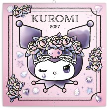 NOTIQUE Poznámkový kalendář Kuromi 2027, 30 x 30 cm NOTIQUE Poznámkový kalendář Kuromi 2027, 30 x 30 cm