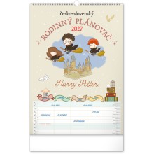 NOTIQUE Nástěnný kalendář Rodinný plánovací Harry Potter XL 2027, 33 x 46 cm NOTIQUE Nástěnný kalendář Rodinný plánovací Harry Potter XL 2027, 33 x 46 cm