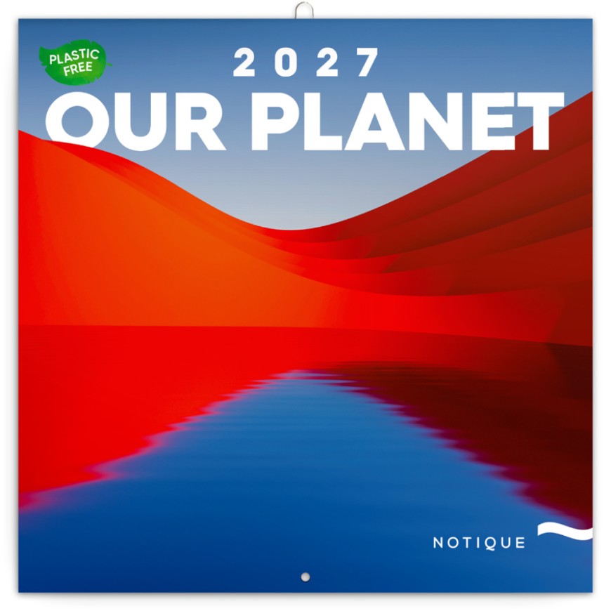 NOTIQUE Poznámkový kalendář Naše Planeta 2027, PLASTIC FREE, 30 x 30 cm NOTIQUE Poznámkový kalendář Naše Planeta 2027, PLASTIC FREE, 30 x 30 cm