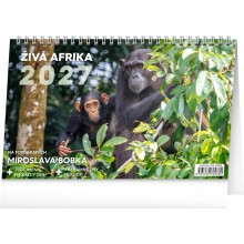 NOTIQUE Stolní kalendář Živá Afrika 2027, 23,1 x 14,5 cm NOTIQUE Stolní kalendář Živá Afrika 2027, 23,1 x 14,5 cm