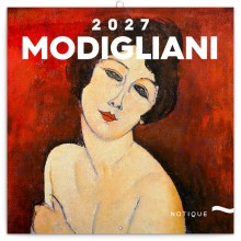 NOTIQUE Poznámkový kalendář Amedeo Modigliani 2027, 30 x 30 cm NOTIQUE Poznámkový kalendář Amedeo Modigliani 2027, 30 x 30 cm