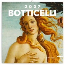 NOTIQUE Poznámkový kalendář Sandro Botticelli 2027, 30 x 30 cm NOTIQUE Poznámkový kalendář Sandro Botticelli 2027, 30 x 30 cm