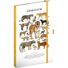 NOTIQUE Notes Animalium – Kočkovité šelmy, linkovaný, 13 x 21 cm NOTIQUE Notes Animalium – Kočkovité šelmy, linkovaný, 13 x 21 cm