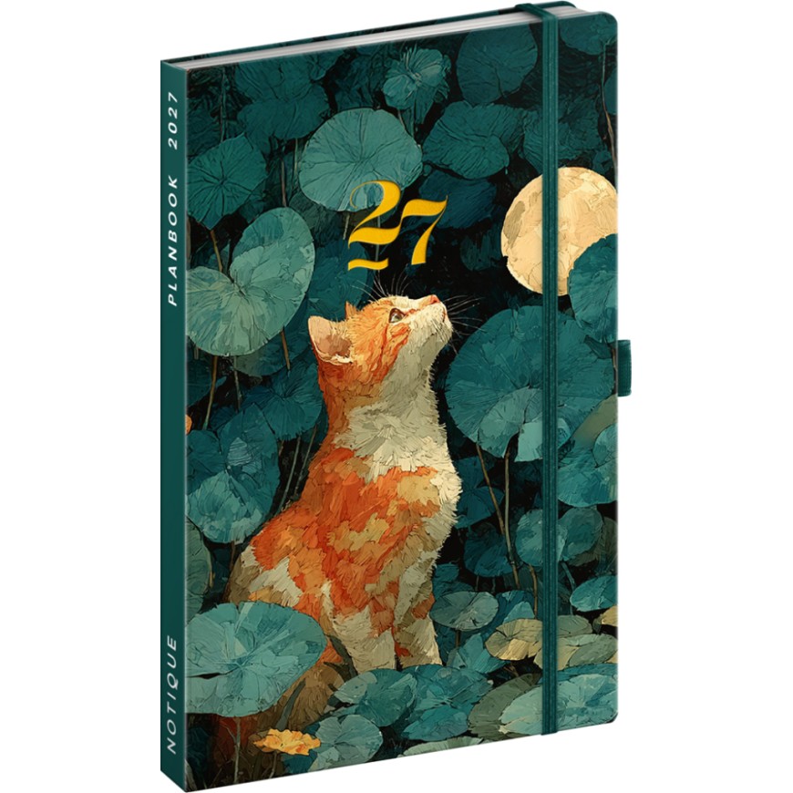NOTIQUE Planbook planner/notebook Cat 2027, 13 x 21 cm