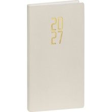 NOTIQUE Kapesní diář Ponza 2027, krémový, 9 x 15,5 cm NOTIQUE Kapesní diář Ponza 2027, krémový, 9 x 15,5 cm