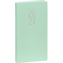 NOTIQUE Kapesní diář Ponza 2027, mentolový, 9 x 15,5 cm NOTIQUE Kapesní diář Ponza 2027, mentolový, 9 x 15,5 cm