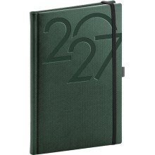 NOTIQUE Týdenní diář Ajax 2027, zelený, 15 x 21 cm NOTIQUE Týdenní diář Ajax 2027, zelený, 15 x 21 cm