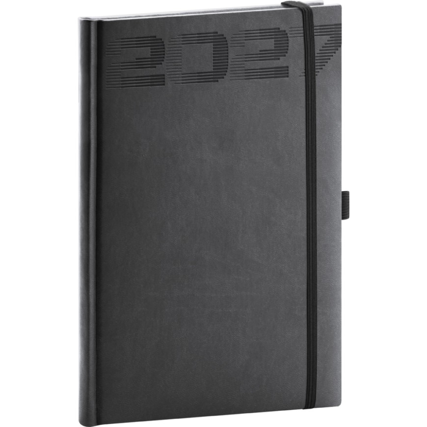 NOTIQUE Týdenní diář Aprint Top 2027, černý, 15 x 21 cm