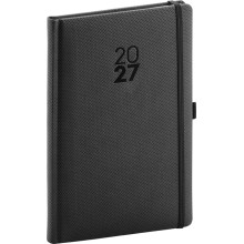 NOTIQUE Týdenní diář Diamante 2027, černý, 15 x 21 cm NOTIQUE Týdenní diář Diamante 2027, černý, 15 x 21 cm
