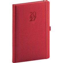 NOTIQUE Týdenní diář Diamante 2027, červený, 15 x 21 cm NOTIQUE Týdenní diář Diamante 2027, červený, 15 x 21 cm