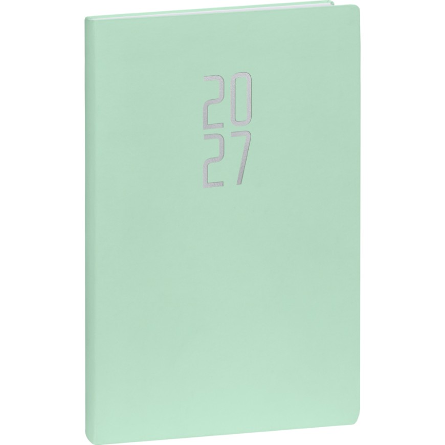 NOTIQUE Týdenní diář Ponza 2027, mentolový, 15 x 21 cm