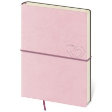 Tečkovaný zápisník Flexio L Light Rose (čtverečkovaný) Tečkovaný zápisník Flexio L Light Rose (čtverečkovaný)