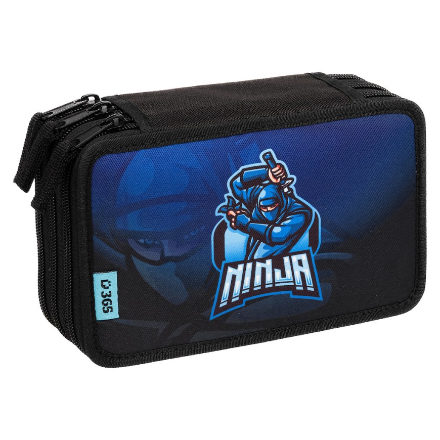 Školní penál třípatrový Ninja