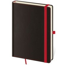 Linkovaný zápisník Black Red L Linkovaný zápisník Black Red L