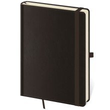 Tečkovaný zápisník Double Black L (čtverečkovaný)