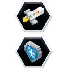 Vyměnitelná aplikace na suchý zip Pixel Quest Vyměnitelná aplikace na suchý zip Pixel Quest