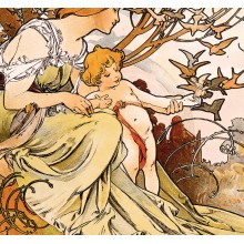Kalendář Alfons Mucha - vázanka