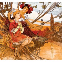 Kalendář Alfons Mucha - vázanka