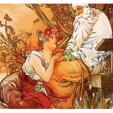Kalendář Alfons Mucha - vázanka