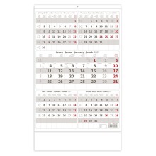 Pětiměsíční kalendář šedý Pětiměsíční kalendář šedý
