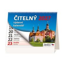 Čitelný týdenní kalendář Čitelný týdenní kalendář