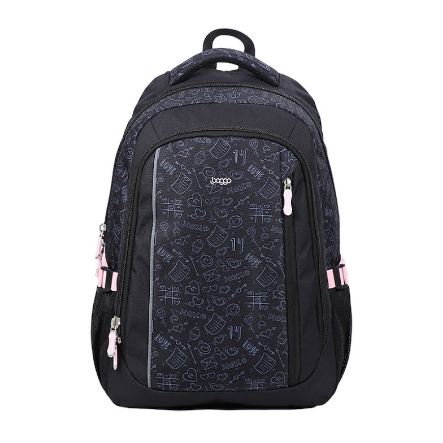 Studentský batoh Baggo Groovy Pinky Teenky