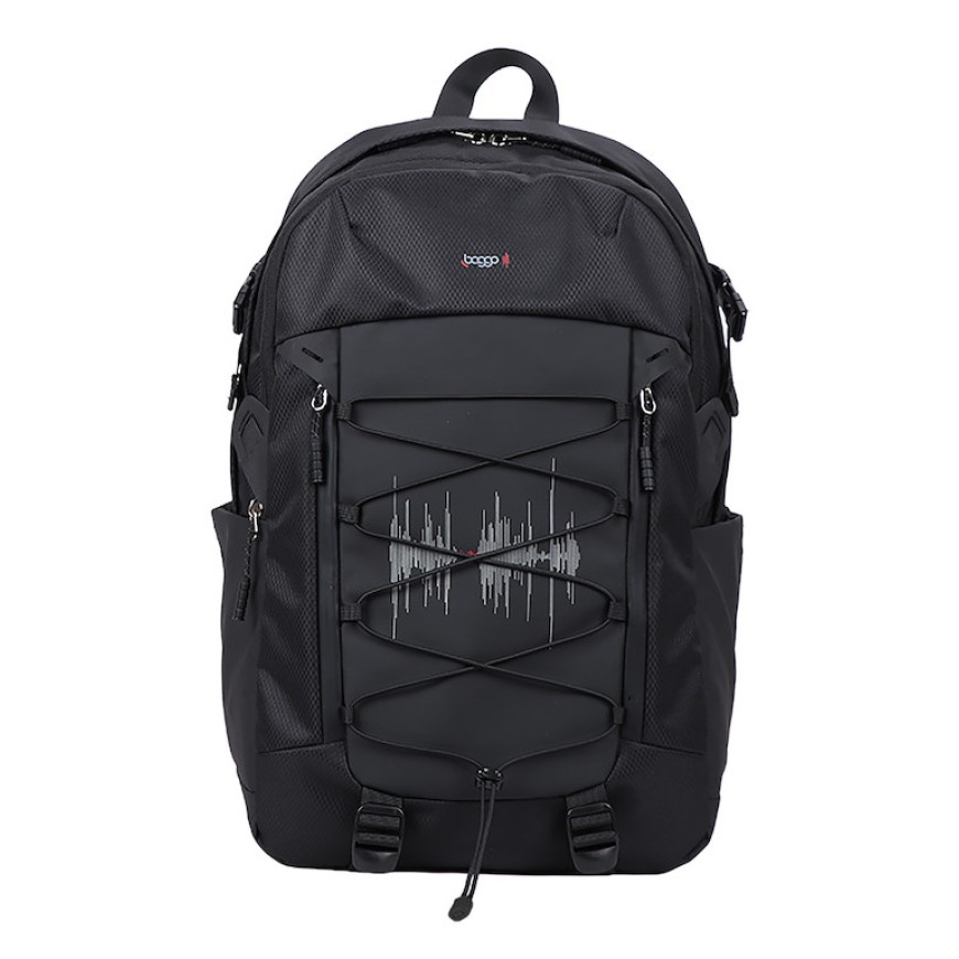 Studentský batoh Baggo Flex Heartbeat Black