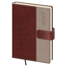 Týdenní diář A5 Classic s magnetem hnědý Týdenní diář A5 Classic s magnetem hnědý