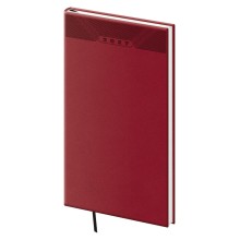 Kapesní diář A6 Print Classic angl. červený Kapesní diář A6 Print Classic angl. červený