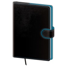 Denní diář A5 Flip černo/modrý