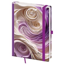 Denní diář A5 Vario Matragi Violet s gumičkou