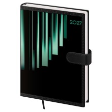 Týdenní diář A5 Tone s magnetem zelený