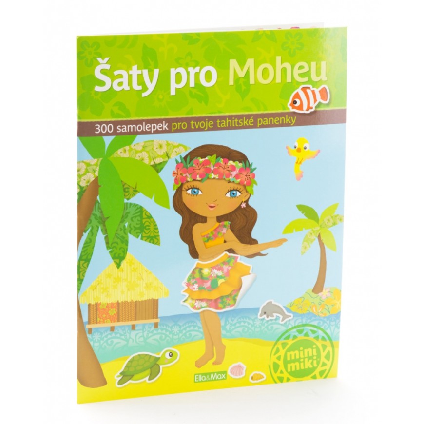 Šaty pro Moheu - kniha samolepek