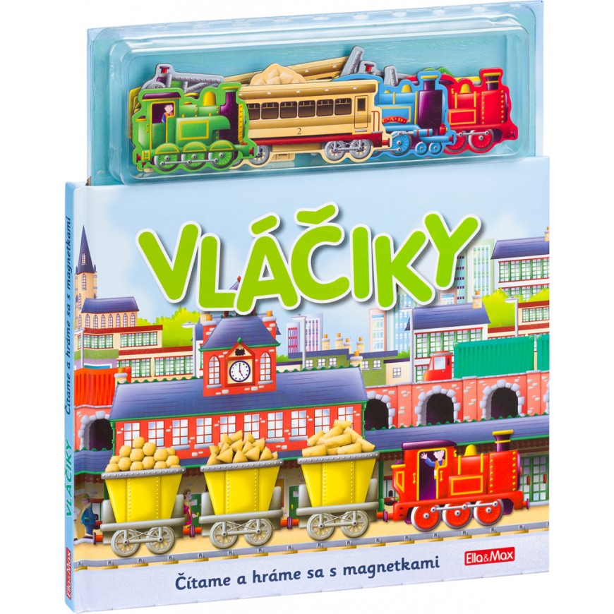 VLÁČIKY ─ Knižka s magnetkami