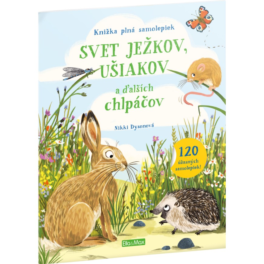 SVET JEŽKOV, UŠIAKOV a ďalších chlpáčov – Kniha samolepiek
